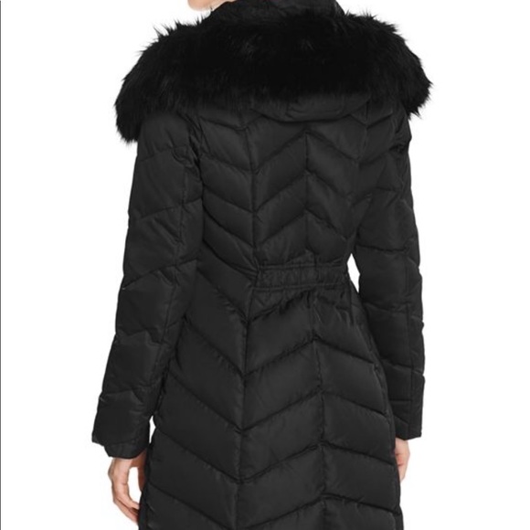 T Tahari - Gwen Chevron Quilted Puffer Coat (XXL) - Picture 2 of 4